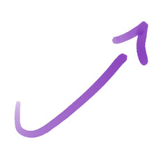 Purple Arrow Pointing Upwards Signifies Growth, Progress, and Positive Direction in Any Artistic or...