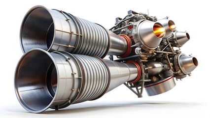 Twin-Nozzle Rocket Engine
