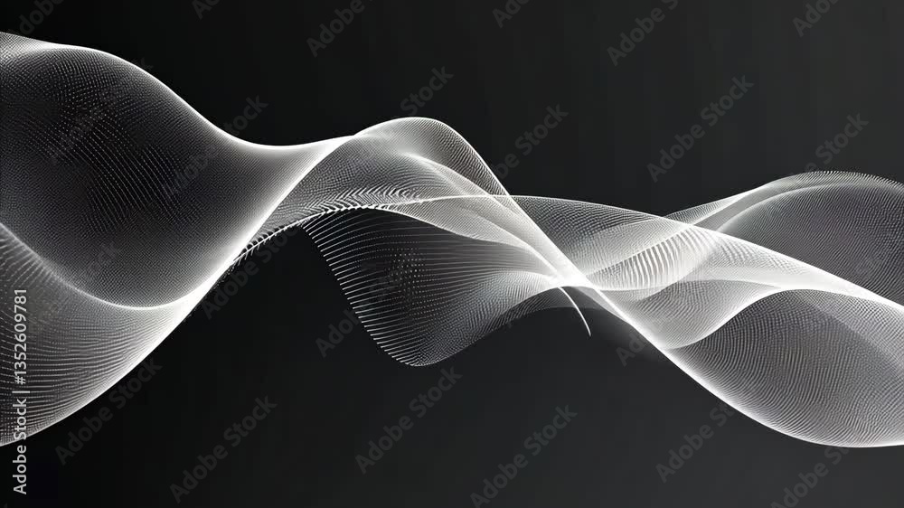 Poster futuristic wireframe background with plexus effect design generative ai