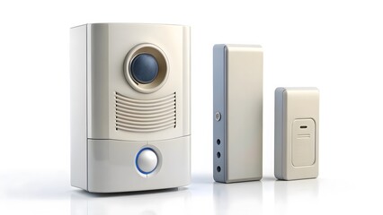 Obraz premium Wireless Security System Components