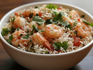 rice with shrimp