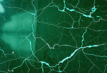 Intricate emerald veining on dark green marble, polished surface, close-up, marble