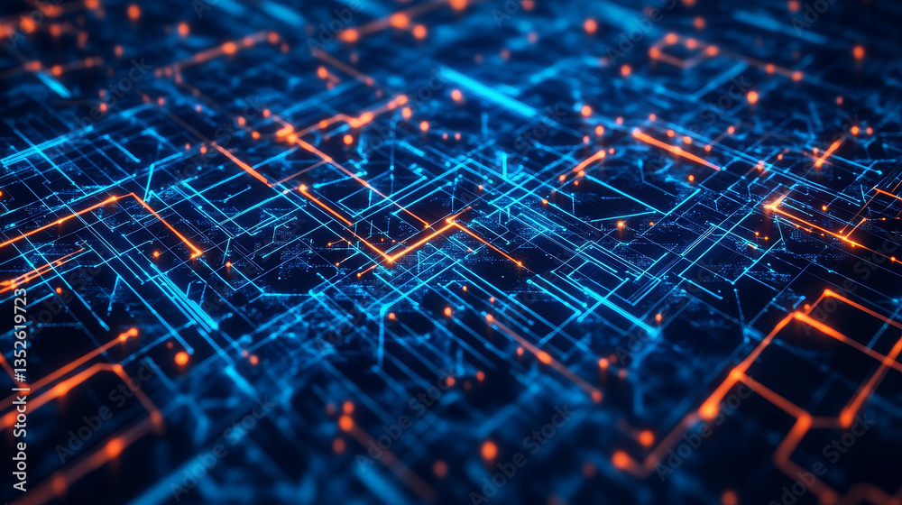 Poster abstract concepts of cybersecurity technology and digital data protection. protect internet network 