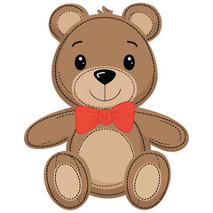 Bear Design Vector Illustration on White Background