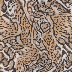 Seamless patterned texture of animal skin, animal print.