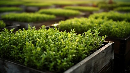 Sunlight filters through a forest onto a field of wildflowers with a mountain backdrop.