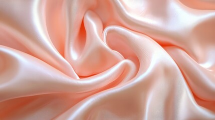 Obraz premium a beautiful pink silk fabric in a swirl 