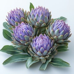 Purple Artichoke Flowers Bouquet: A Stunning Close-Up