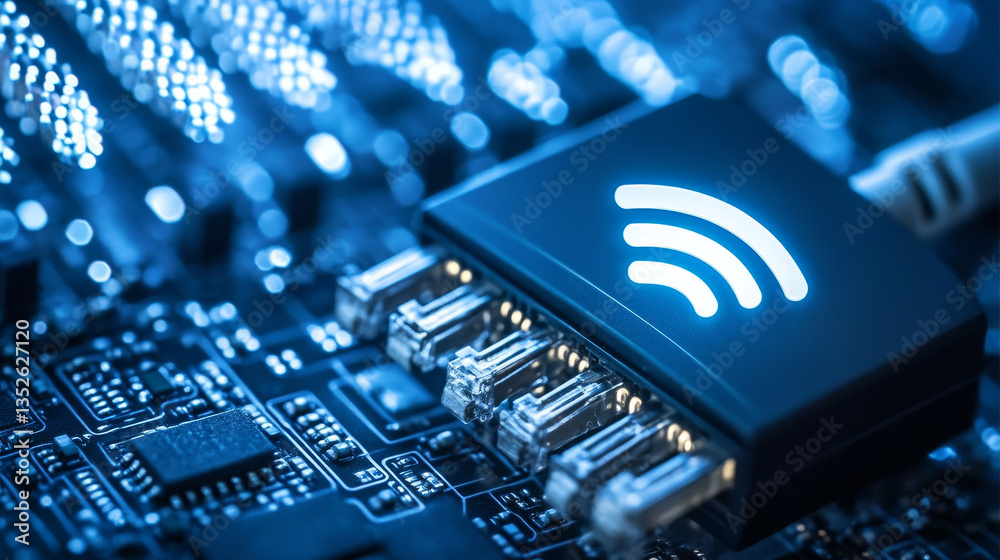 Poster cybersecurity data protection technology concept and internet network connection. a connected polygo