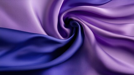 Obraz premium A close-up of smooth, flowing purple satin fabric with a luxurious texture.