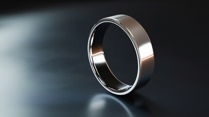 Sleek Silver Ring: A Modern Minimalist Design