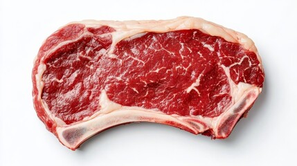 Obraz premium Raw Ribeye Steak Isolated, Steak , Beef