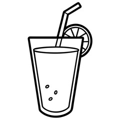 vector illustration of a drink