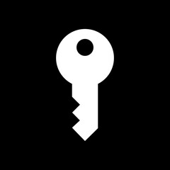 Key icon flat. key lock access account login password, house key Open door icon security isolated on transparent background