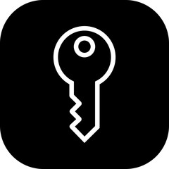 Key icon flat. key lock access account login password, house key Open door icon security isolated on transparent background