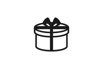 round gift 3d icon vector design