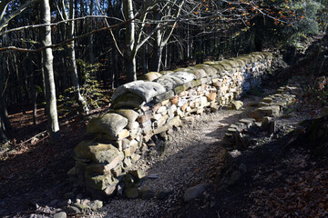 Spanish Civil War trench at Monte Avril. Bilbao Green Belt.