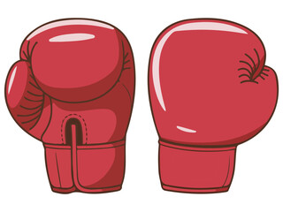 Boxing Gloves Vector Design on White Background