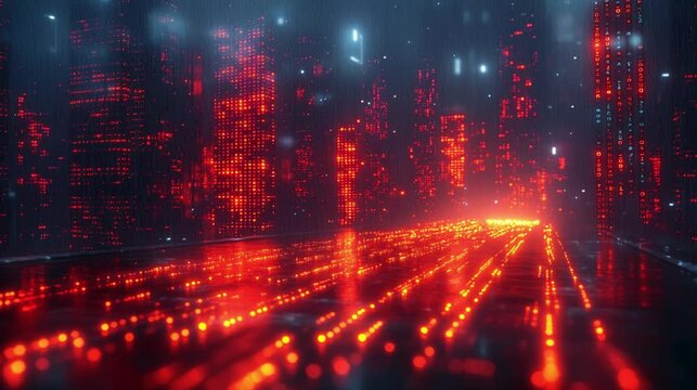 A digital concept of data masking with sensitive information covered by blurred patterns and encrypted symbols. 2