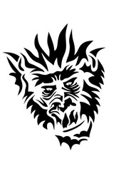 gorille tribal tattoo © Scal