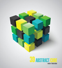 Obraz premium 3d adstract cube