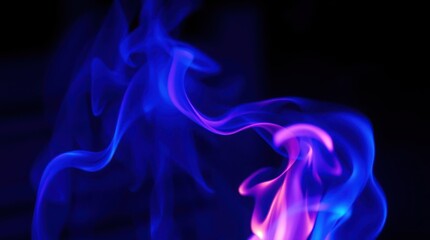 smoke on black background