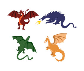 Fantasy Dragons Cartoon Collection