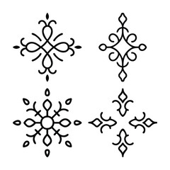 set of vector elements for design