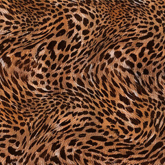 Seamless patterned texture of animal skin, animal print.