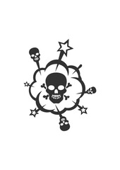 bulle tete de mort etoile enerve nerveux