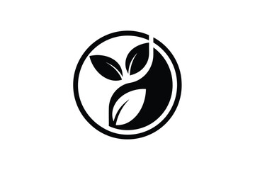 Eco-Friendly Leaf Logo – Minimalist Symbol of Sustainability