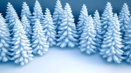 A breathtaking aerial view capturing a serene winter forest blanketed in fresh snow, showcasing towering evergreen trees glistening under the soft sunlight, evoking tranquility and wonder