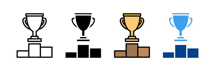 Awards Ceremony Icon Set Multiple Style Collection