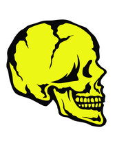Tete de mort profile crane