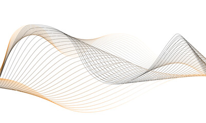 Abstract modern wave line vector technology design banner with wave line white background. Design for business presentation or web design background.