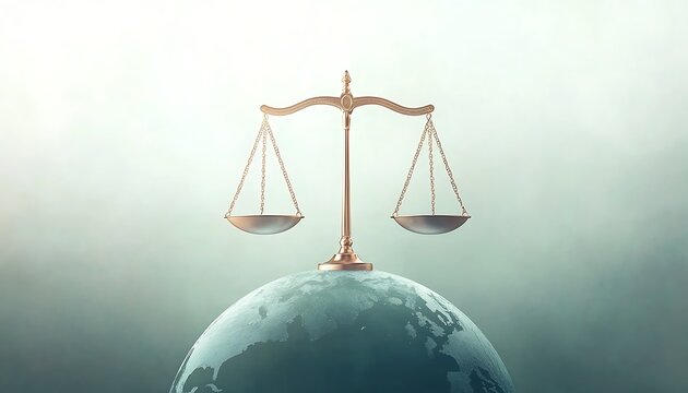Global Justice Scales Balance. (1)