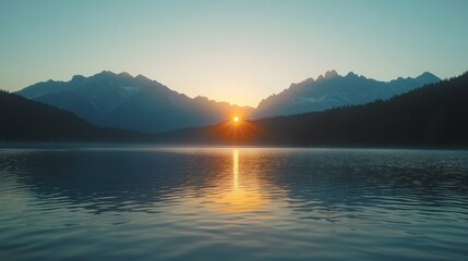 Impressive summer sunrise on Eibsee lake with Zugspitze mountain range. Sunny outdoor scene in German Alps, Bavaria, Germany, Europe. Beauty of nature concept background.
