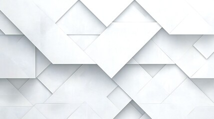 Abstract White Geometric Pattern Modern Overlapping Shapes Clean Minimalist Background Design