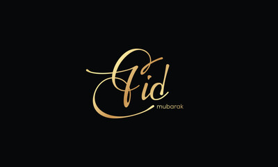 eid mubarak ,calligraphic design vector