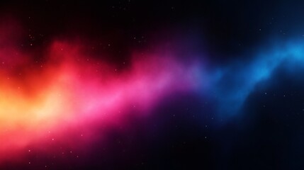 Obraz premium Abstract Cosmic Nebula Background Vibrant Red Pink and Blue Hues with Sparkling Stars