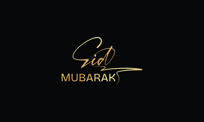eid mubarak ,calligraphic design vector