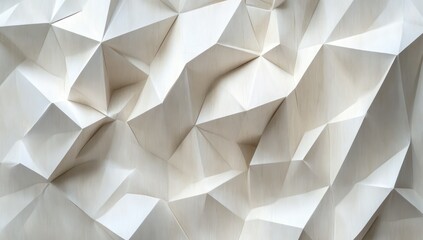 Abstract Beige Crinkled Paper Texture.