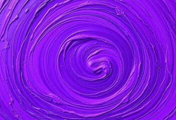 Obraz premium Thick, swirling purple oil paint; impasto texture, vibrant hues, close-up, texture background