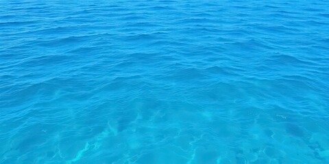 Obraz premium Vast ocean stretching to the horizon, calming blue waves, marine, horizon