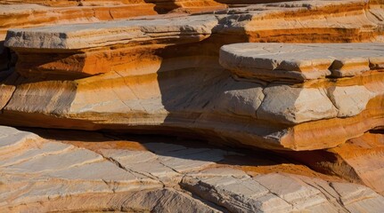 Sandstone texture, multilayered sandstone, sediment layers, sandstone