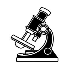 Minimal Line-Art Microscope Illustration – Blue Toned Scientific Icon for Education, Research, and Laboratory Use, Microscope Line Icon, Lab Equipment Vector, Science Tool Illustration
