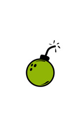 bombe boule bowling logo club