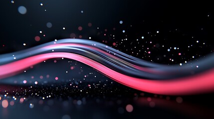 Obraz premium Abstract Light Streaks and Stars in Motion