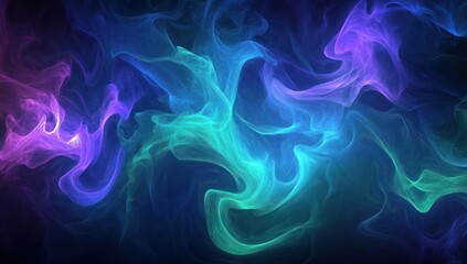 Obraz premium Abstract swirling neon lights. (1)