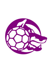 Fototapeta premium loup handball logo sport animal club